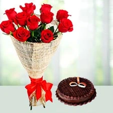 V-Day- Flowers Cakes