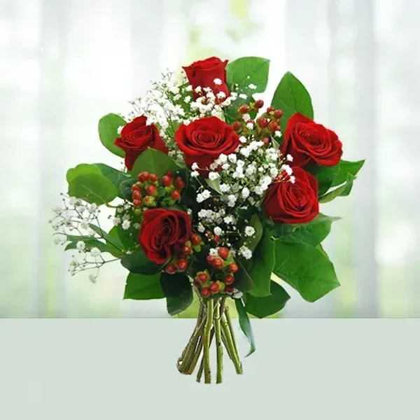 6 Red Roses