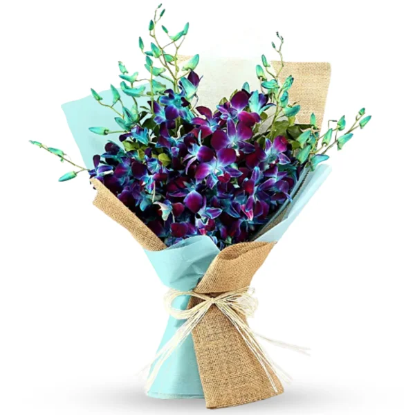 Spectacular Blue Orchids Bouquet