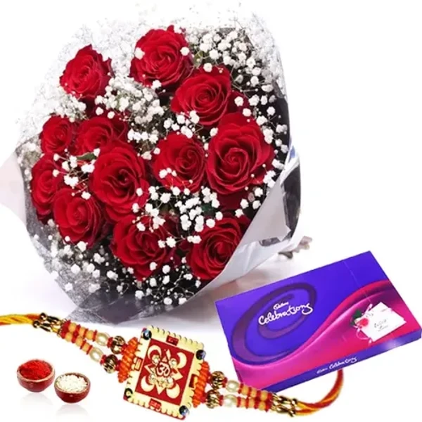 Rakhi with Celebrations Chocolate Pack