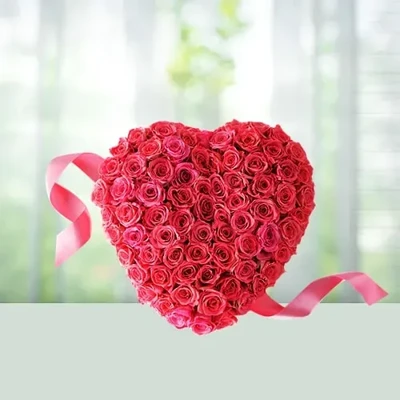 Pink Rose heart